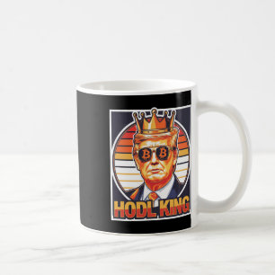 Cute Bitcoin King Trump Crypto Shades Future Of Mo Coffee Mug