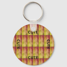 CUTE_ BLACK AND ORANGE YELLOW  KEYCHAIN
