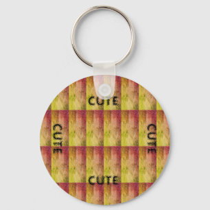 CUTE_ BLACK AND ORANGE YELLOW KEYCHAIN