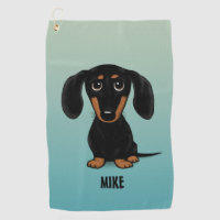 Cute Black and Tan Dachshund Wiener Dog Custom