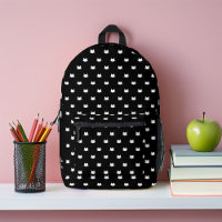 Cute Black and White Cats Pattern Personalised