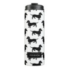 Cute Black and White Dachshund Pattern