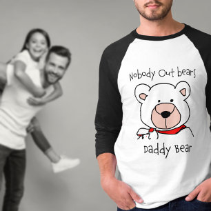 Cute black and White Daddy Bear T-Shirt