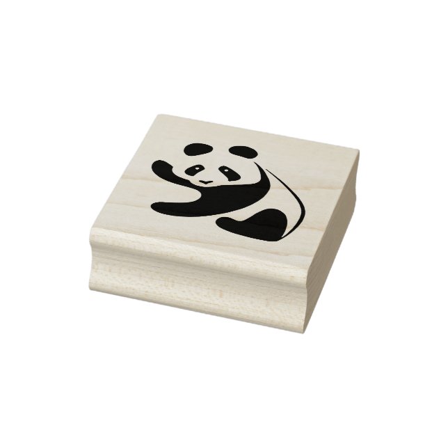 Cute Black and White Rubber Stamp (Stamp)