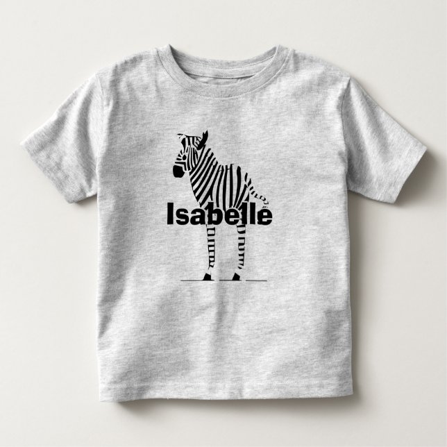 Cute Black and White Zebra Lovers Gifts Toddler T-Shirt (Front)