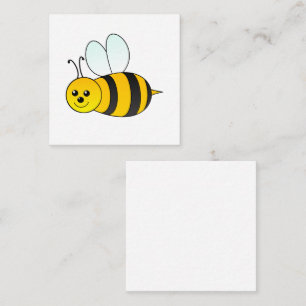 Cute Black And Yellow Striped Bumble Bee Card