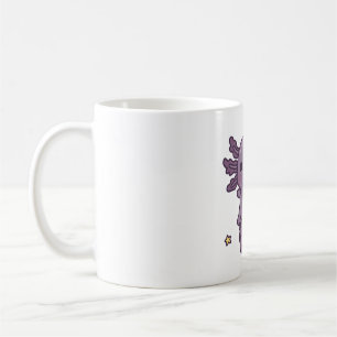 Cute Black Axolotl With Crescent Moon Symbol  Coffee Mug