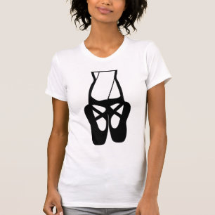 Cute Black Ballet Slippers En Pointe T-Shirt