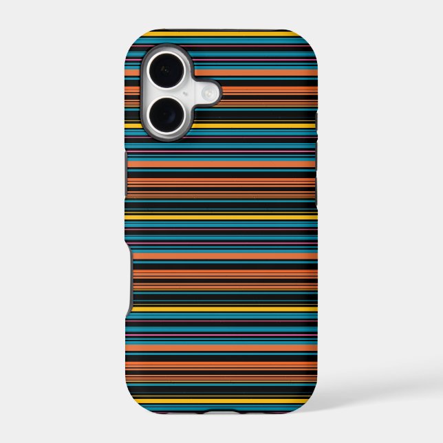 Cute black blue stripes (Back)