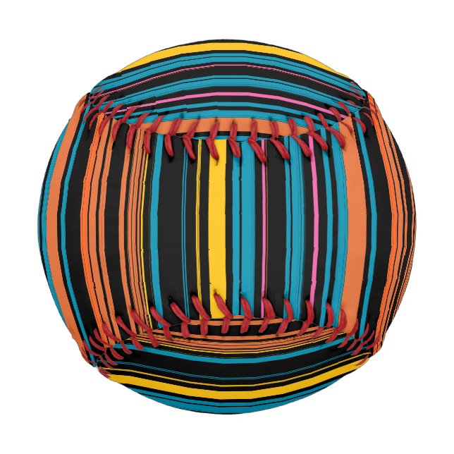 Cute black blue stripes baseball (Front)