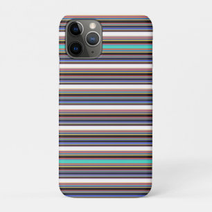 Cute black blue stripes iPhone 11 pro case