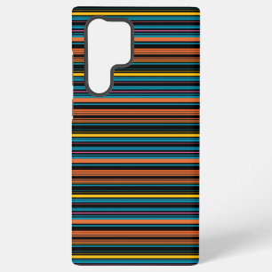 Cute black blue stripes samsung galaxy case