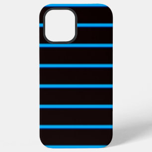 Cute black bluesky stripes iPhone 12 pro max case
