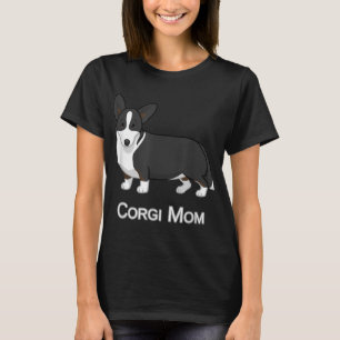 Cute Black Cardigan Welsh Corgi Mum Dog Lover T-Shirt