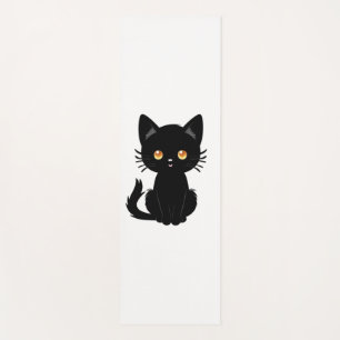 Cute Black cat  2 Yoga Mat