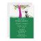 Cute Black Cat and Flower Tree Birthday Invitation