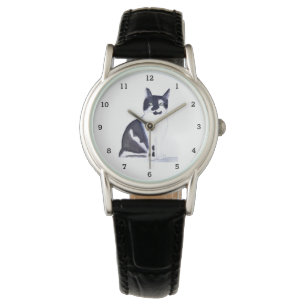 Cute Black Cat Animal Kitty Kitten Woman Watch