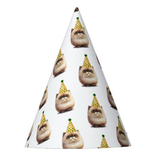 Cute Black Cat Birthday   Kitten Pawty Party Hat