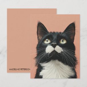 Cute Black Cat Cat Lover Card