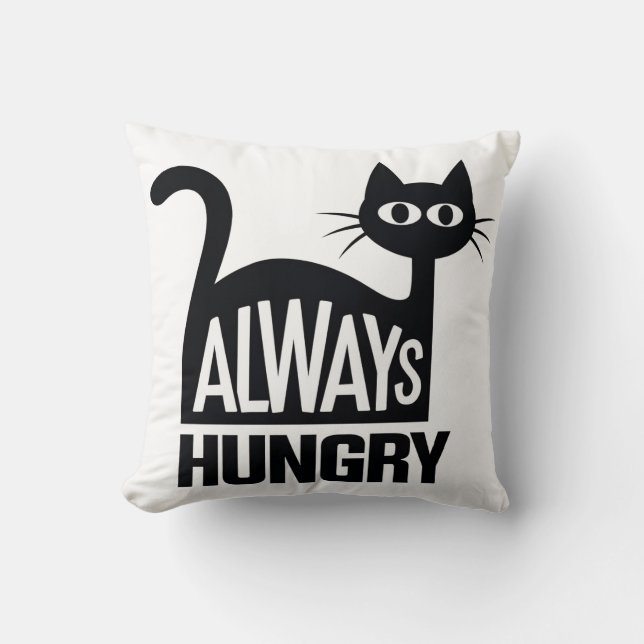 Cute Black cat Cushion (Front)