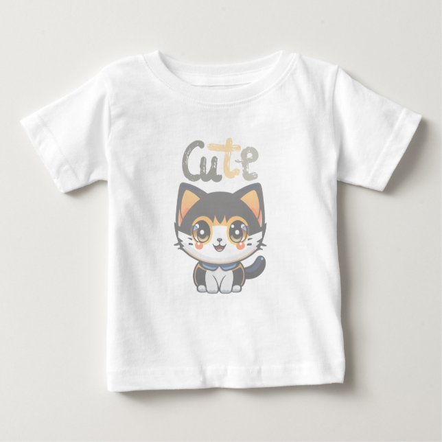 Cute black cat design| cats lovers | buy now... baby T-Shirt (Front)