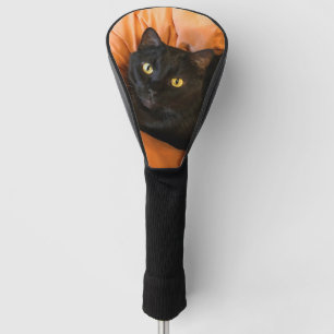 Cute Black Cat Golf Head Cover