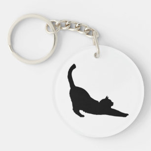 Cute Black Cat Halloween Keychain