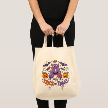 Cute Black Cat Halloween Trick or Treat Bag
