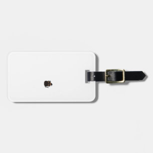 Cute Black Cat in Witch Hat Classic T-Shirt Luggage Tag