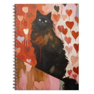 Cute Black Cat Notebook