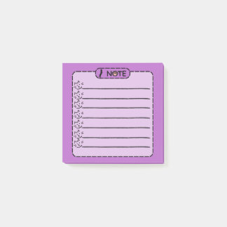 Cute Black Cat Personalised Post-it Notes