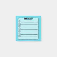 Cute Black Cat Personalised Post-it Notes