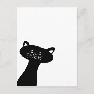 Cute Black Cat Postcard