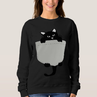 Cute Black cat You are my Meow Cat In Pocket Cute Sweatshirt