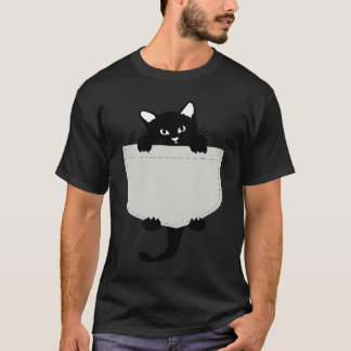 Cute Black cat You are my Meow Cat In Pocket Cute T-Shirt