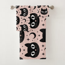 Cute Black Cats & Celestial Halloween