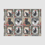 Cute Black Cats Christmas Collage for Cat Lovers Tissue Paper<br><div class="desc">Christmas collage for cat lovers</div>