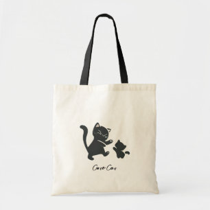 Cute Black Cats Funny Dancing Tote Bag
