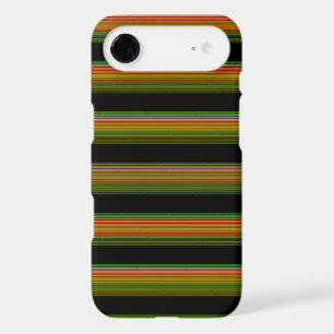 Cute black colourful striped