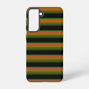 Cute black colourful striped samsung galaxy case