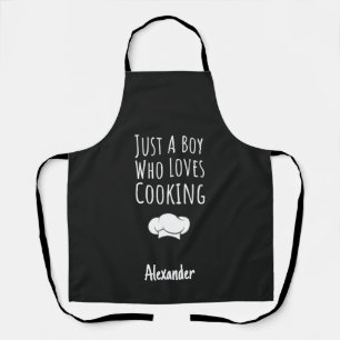 Cute Black Cooking Gifts For Kids Little Boys Cook Apron