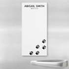 Cute Black Dog Paw Prints - Personalised