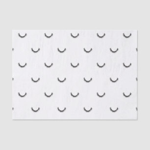 Cute Black Eyelashes Make-up Pattern Tissue Paper