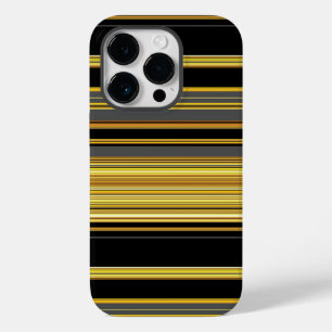 Cute black golden stripes Case-Mate iPhone 14 pro case