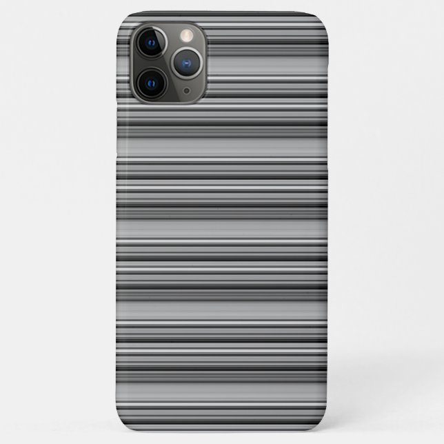 Cute black grey stripes  Case-Mate iPhone case (Back)