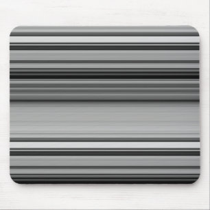Cute black grey stripes mouse pad