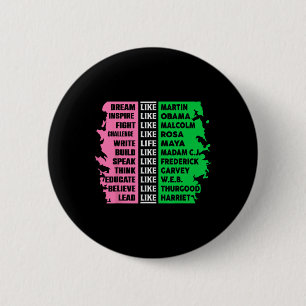 Cute Black History Month Aka Fun Tee Black History 6 Cm Round Badge