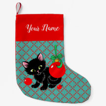 Cute Black Kitten Personalised