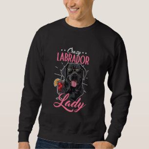 Cute Black Lab Dog Labrador Retriever Mum 1 Sweatshirt