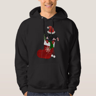 Cute Black Lab Puppy Christmas Stocking Hoodie